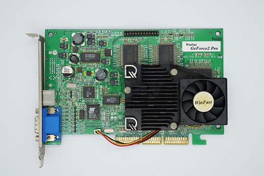 丽台Winfast GeForce2 Pro 64MB显示卡（nVIDIA GeForce 2 GTS Pro芯片）